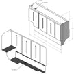 Diagram of an S&B 42 Gallon Replacement Water Tank for 2022-2025 Storyteller - S&B
