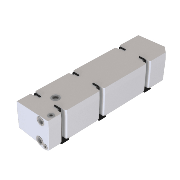 A white rectangular-shaped S&B 22 Gallon Driver Side Undercarriage Fresh Water Tank 2007-2025 Mercedes Sprinter 144" & 170" Wheelbase designed for undercarriage mounting on a vehicle.