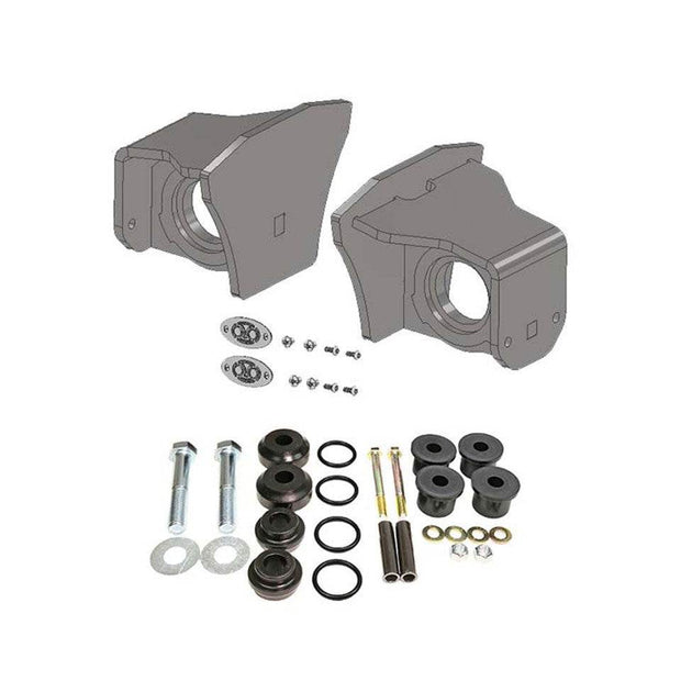 Diagram of an S&B Beside Frame Weld-On Traction Bar Mounts Kit - S&B