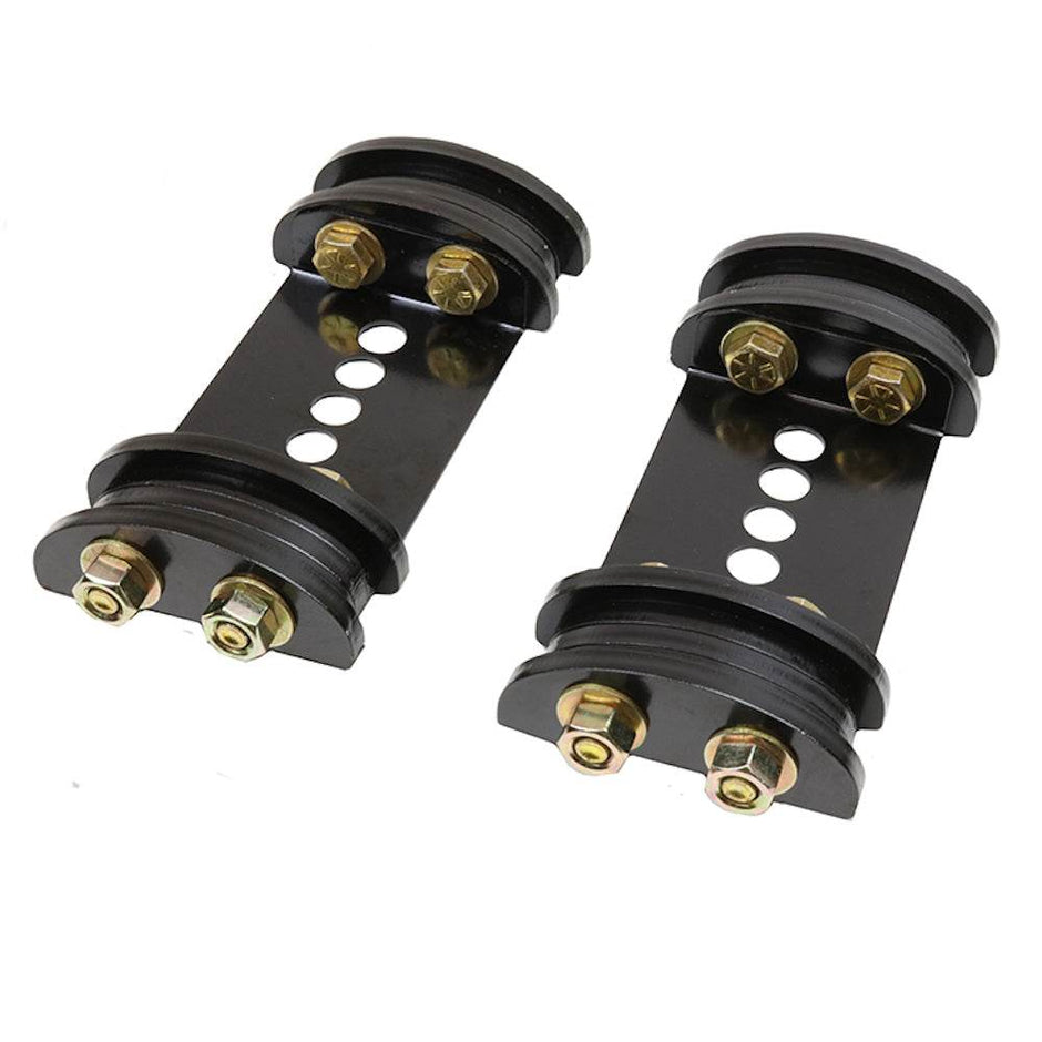 A pair of F-Top U-Bolt Top Plates in a white background - S&B
