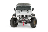 Elite Stubby Front Bumper With Grille Guard Tube For 2018-2026 Jeep Wrangler JL / 2020-2026 Jeep Gladiator JT