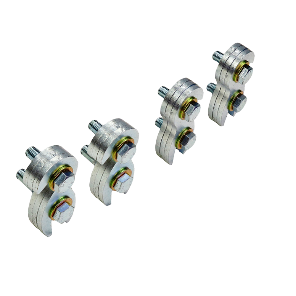 A set of four metal  S&B 2017+ Super Duty Bumper Spacers - 3/4
