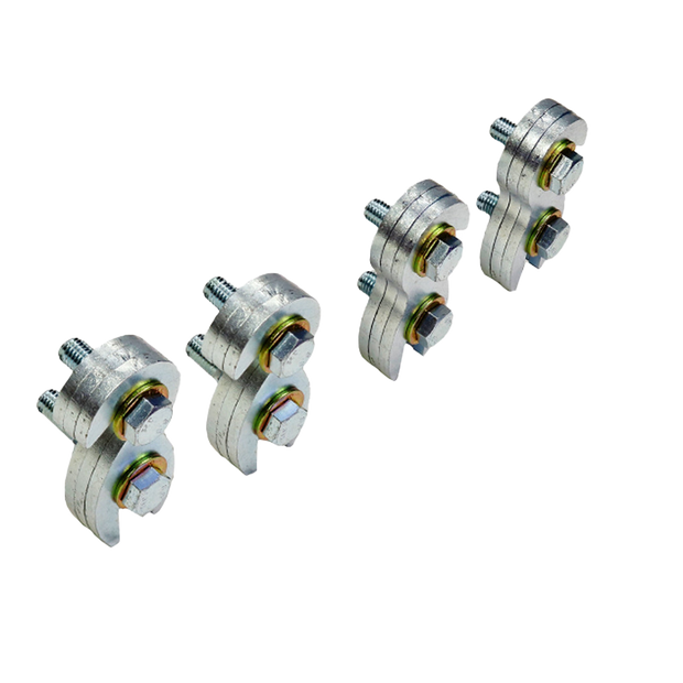 A set of four metal  S&B 2017+ Super Duty Bumper Spacers - 3/4"
