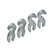 A set of four zinc plated bumper spacers designed for 2017+ Super Duty vehicles.