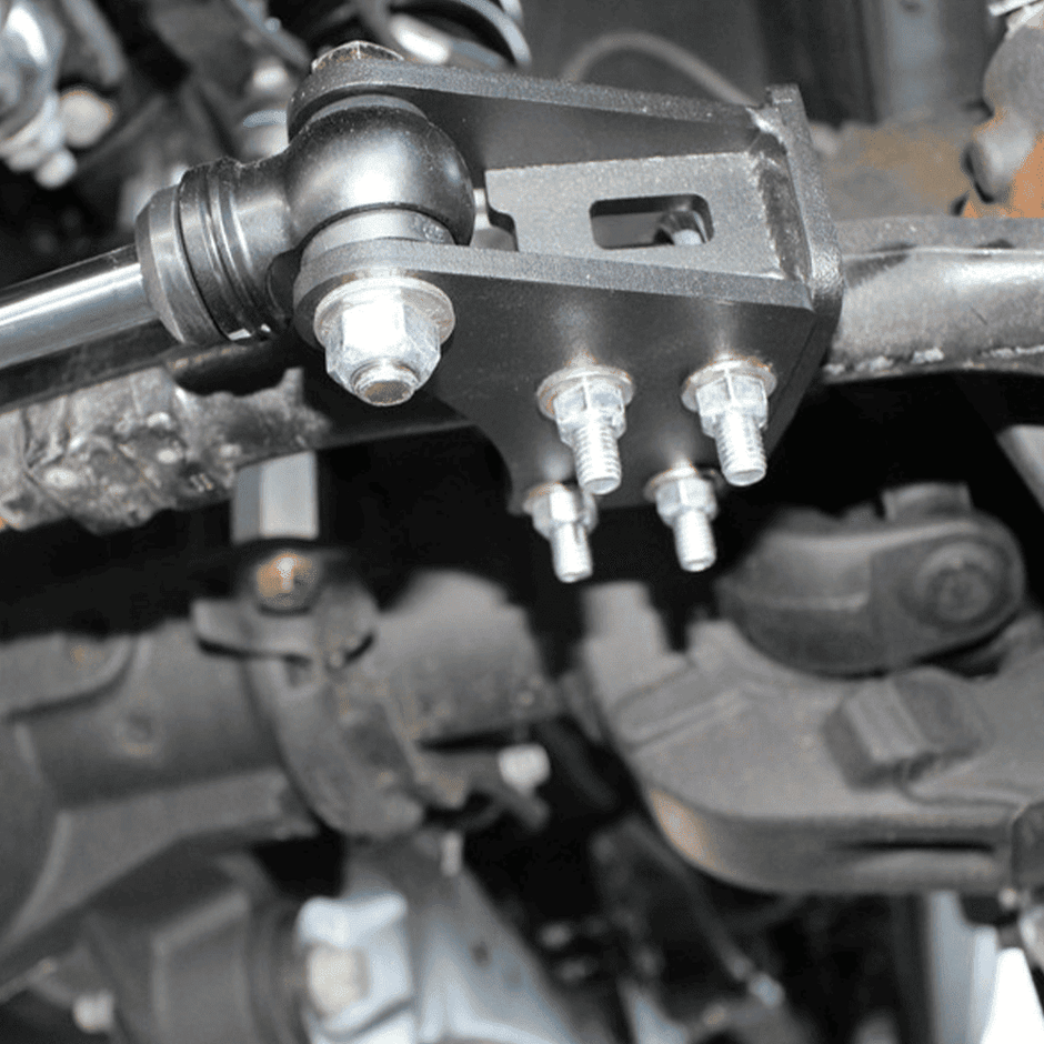 Close up of an S&B Dual Stabilizer Mount F450