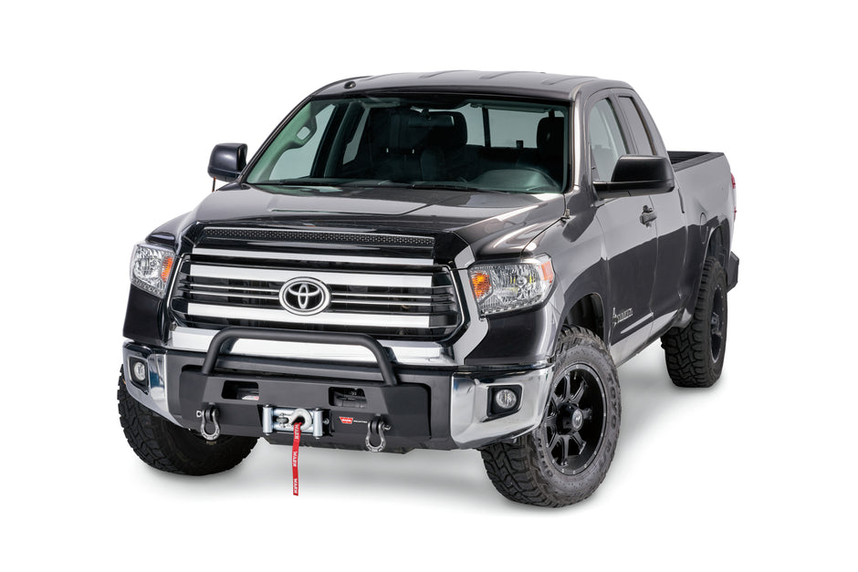 Semi-Hidden Winch Mount With Grille Guard For 2014-2021 Toyota Tundra