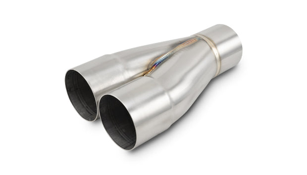 Vibrant Performance - 10357 - 2-1 Merge Collector  2.5 In. Inlet I.D. X 2.5 In. Outlet O.D.  8.50 In. Overall Length
