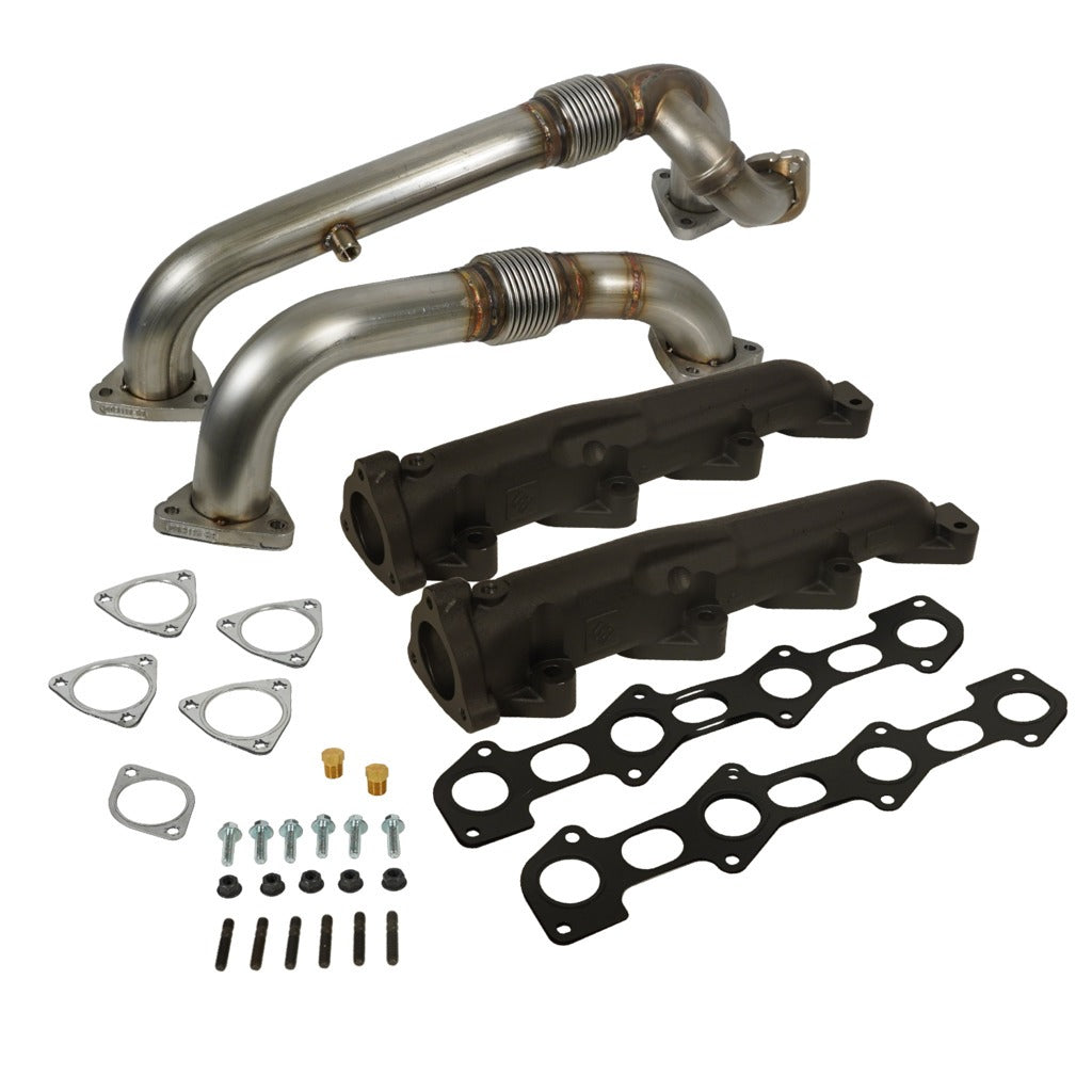 Exhaust Manifold & Up-Pipes Set Powerstroke 6.4L Ford 2008-2010 F-Ser SuperDuty