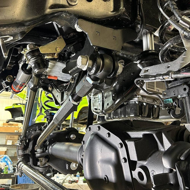 S&B Adjustable Track Rod 2017+ F250/F350 installed in a car
