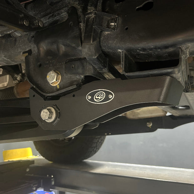 Close-up S&B 2.5" Standard Kit For 2023+ F450 installed in a car