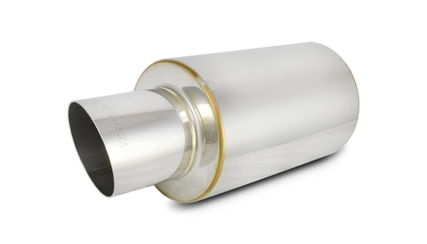 Vibrant Performance - 1061 - TPV Universal Mufflers  4 In. Round Angle Cut Tip (3 In. Inlet - 17 In. Long)