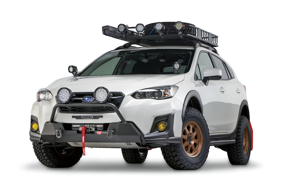 Grille Guard Tube With Light Mounting Tabs For 2018-2023 Subaru Crosstrek / 2019-2020 Subaru Forester Semi-Hidden Kit