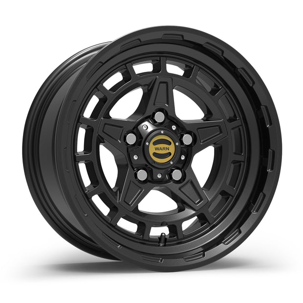 WARN Epic Diamond Cutter Wheel - Black 5 Lug