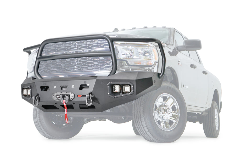 Ascent HD Front Bumper With Full Grille Guard For 2019-2026 Ram 2500/3500/4500/5500