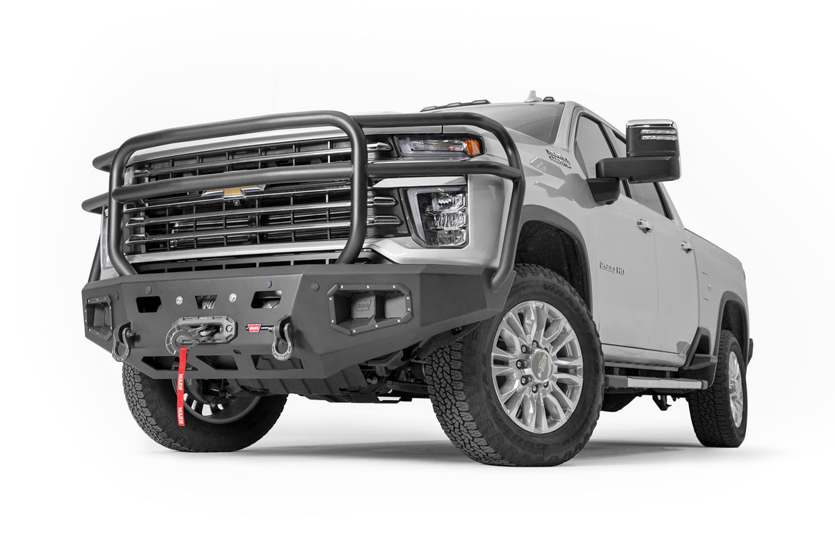 Ascent HD Front Bumper With Full Grille Guard For 2020-2023 Chevrolet Silverado 2500/3500 HD