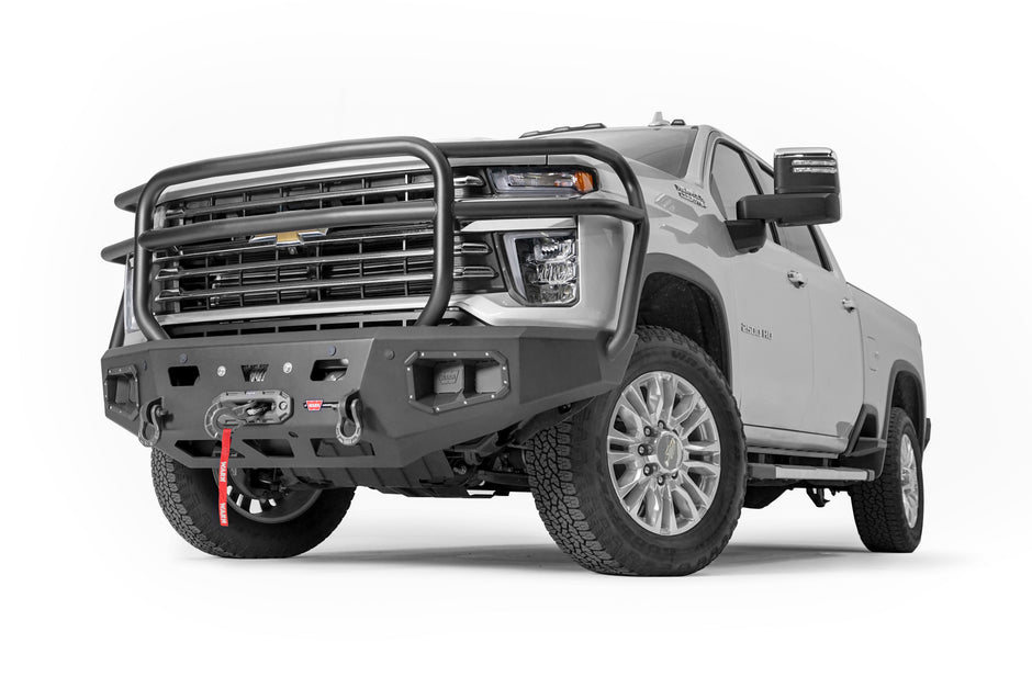 Ascent HD Front Bumper With Full Grille Guard For 2020-2023 Chevrolet Silverado 2500/3500 HD