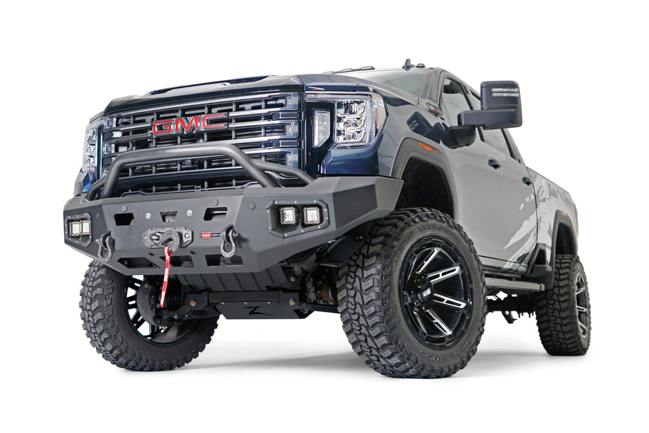 Ascent HD Front Bumper With Prerunner Grille Guard For 2020-2023 GMC Sierra 2500/3500 HD