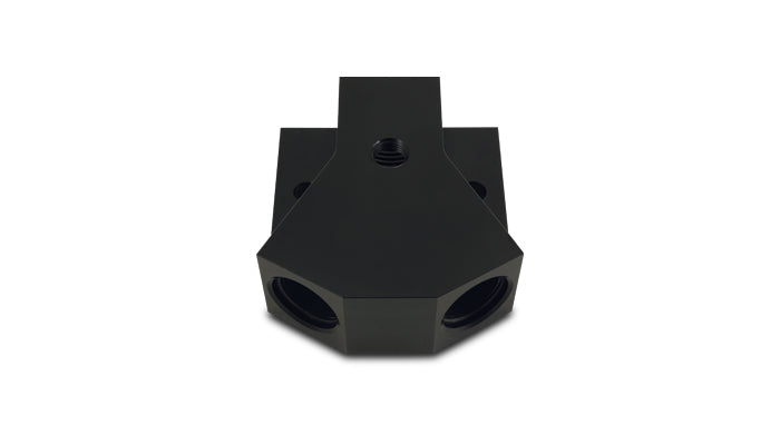 Vibrant Performance - 10894 - Y-Block Adapter With 1/8 In. NPT Port  Single Size: -10 ORB  Dual Size: -8 ORB