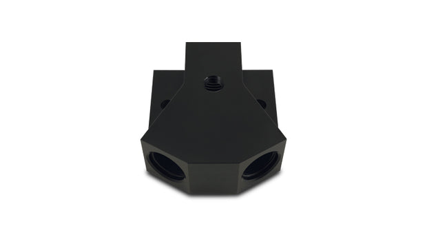 Vibrant Performance - 10894 - Y-Block Adapter With 1/8 In. NPT Port  Single Size: -10 ORB  Dual Size: -8 ORB