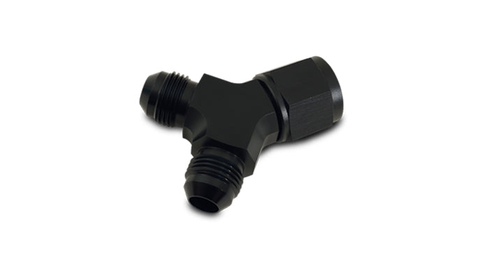 Vibrant Performance - 10907 - 90 Degree Y Adapter  Female Size: -10 AN; Dual Male Size: -8 AN