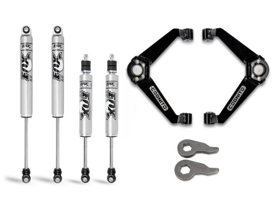 Cognito 3-Inch Performance Leveling Kit With Fox PS 2.0 IFP Shocks For 2001-2010 Silverado/Sierra 2500-3500 2WD/4WD