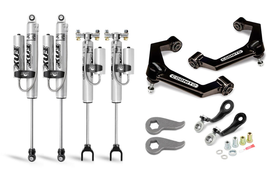 Cognito 3-Inch Premier Leveling Kit With Fox PSRR 2.0 Shocks For 2020-2024 Silverado/Sierra 2500/3500 2WD/4WD