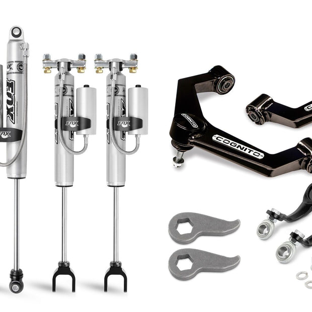 Cognito 3-Inch Premier Leveling Kit With Fox PSRR 2.0 Shocks For 2020-2024 Silverado/Sierra 2500/3500 2WD/4WD