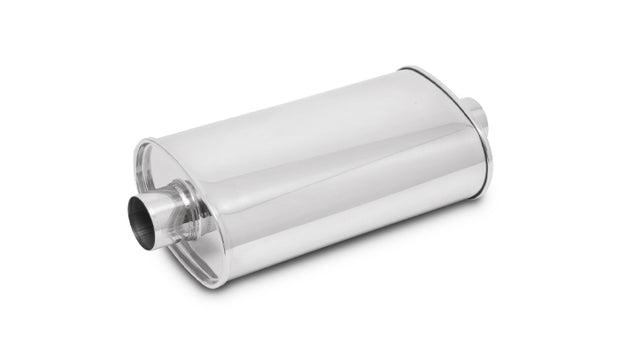Vibrant Performance - 1100- STREETPOWER Oval Muffler  2.00 In Inlet/outlet (Center-Center)