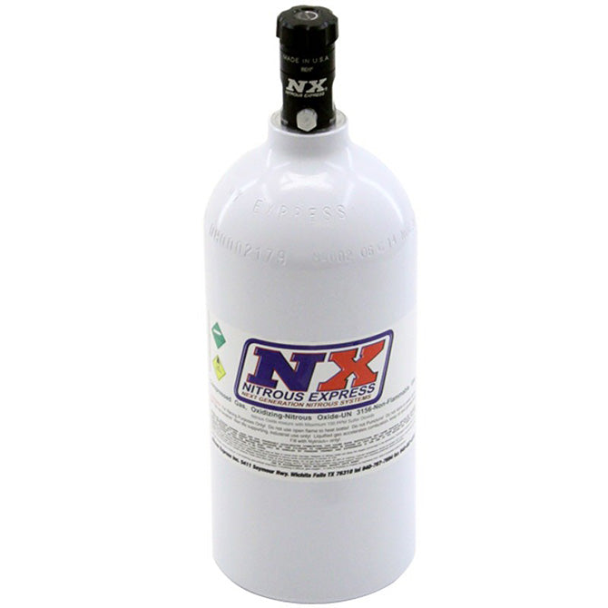 Nitrous Express - 2.5 LB BOTTLE (W/ MOTORCYCLE VALVE) (4.38  DIA. X 12.37  TALL) - 11025