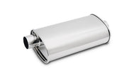 Vibrant Performance - 1104 - STREETPOWER Oval Muffler  2.00 In. Inlet/outlet (Center-Offset)