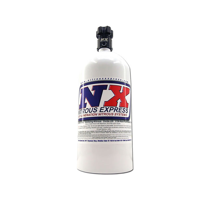 Nitrous Express - 5 LB BOTTLE W/ LIGHTNING 500 VALVE  (5.25  DIA. X 17.64  TALL) - 11050