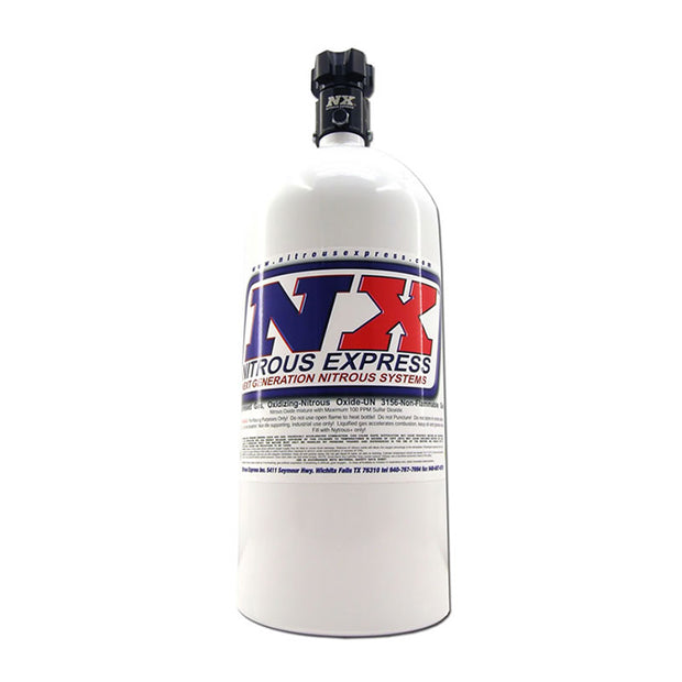 Nitrous Express - 10 LB BOTTLE  W/ LIGHTNING 500 VALVE (6.89  DIA. X 20.19  TALL) - 11100