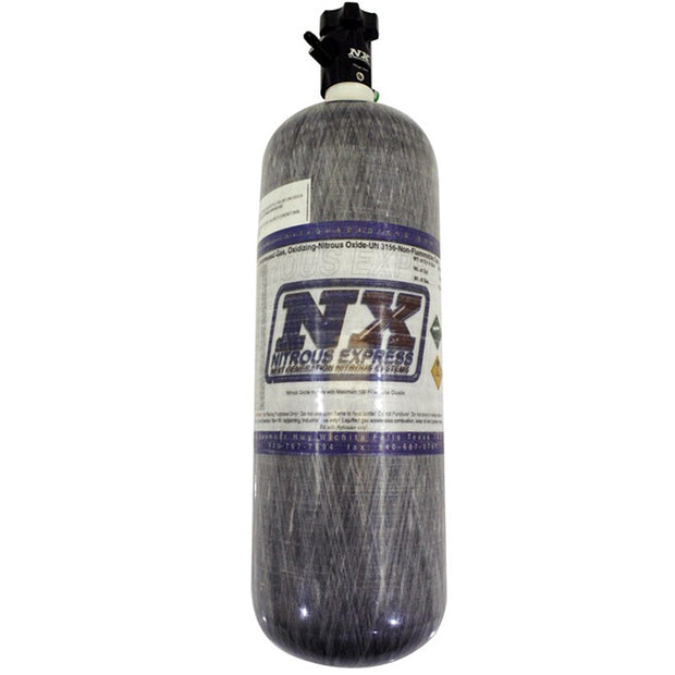 Nitrous Express - COMPOSITE BOTTLE  W/ LIGHTNING 500 VALVE -6 Bottle Nipple (6.79  DIA. X 23.25  TALL)  - 11152-6