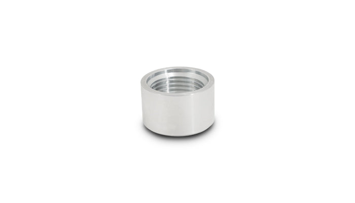 Vibrant Performance - 11162 - Female -8AN Aluminum Weld Bung (3/4 In. - 16 Thread  1 In. Flange OD)
