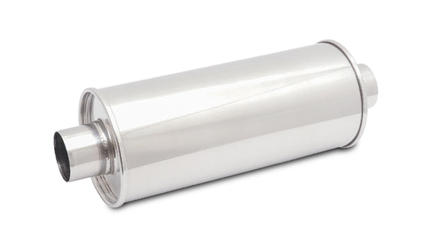 Vibrant Performance - 1139 - STREETPOWER Round Muffler  4 In. Inlet/outlet (Center-Center)