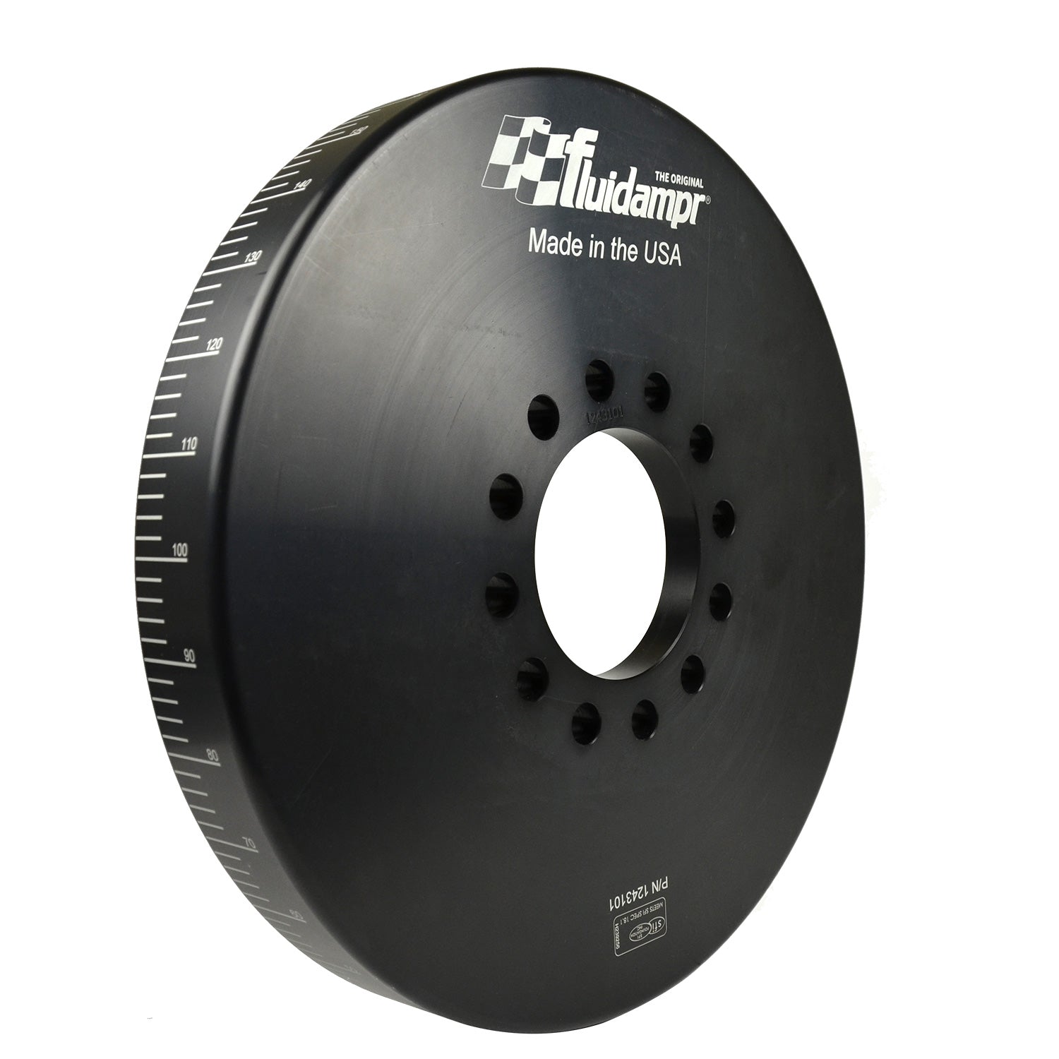 Fluidampr - 1243101 - Harmonic Balancer - Fluidampr - Tractor Pulling - Universal Fit For Taper Lock Hub - No Pulley - Each