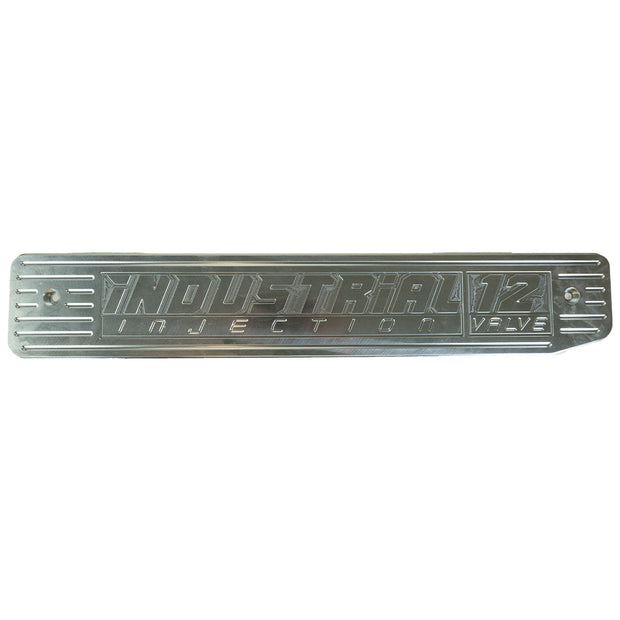 Industrial Injection Billet Engine Cover Plate 12V Raw Finish - 1989-98 5.9L Cummins