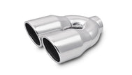 Vibrant Performance - 1326 - Dual 3.5 In. Round SS Tips (Single Wall  Angle Cut)