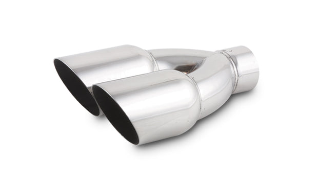 Vibrant Performance - 1333 - Dual 3.5 In. Round SS Tips (Single Wall  Angle Cut)