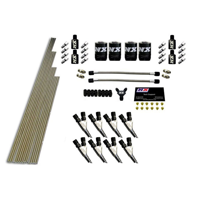 Nitrous Express - 8-CYL STD NOZZLE INTAKE PLUMBING KIT (INCL. ALL NECESSARY HARDWARE) - 13384