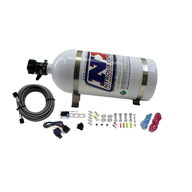 Nitrous Express - 8-Cyl. Nozzle System Complete (Includes 10lb Bottle Brackets Feedline & Elecc.) - 13395