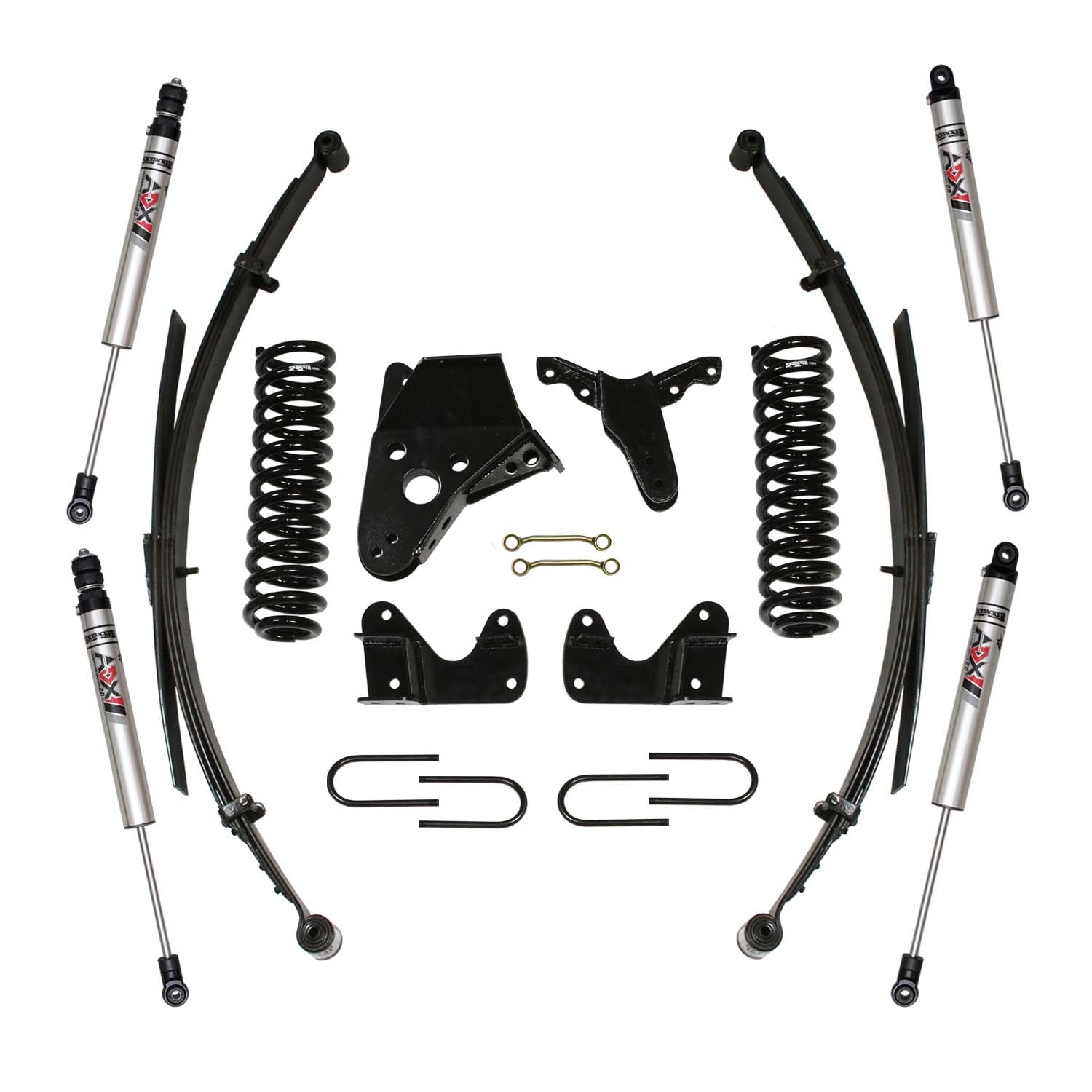 6 In. Suspension Lift Kit With ADX M2.0 Aluminum Monotube Shocks.