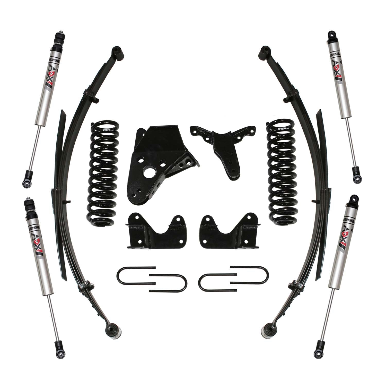 6 In. Suspension Lift Kit With ADX M2.0 Aluminum Monotube Shocks.