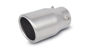 Vibrant Performance - 1503 - 3 In. Round Stainless Steel Bolt-On Tip (Single Wall  Angle Cut)