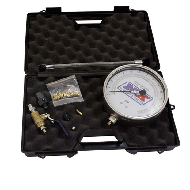 Nitrous Express - MASTER FLO-CHECK PRO (6  CERTIFIED GAUGE & MOLDED CASE) - 15529