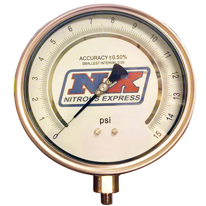 Nitrous Express - 6  CERTIFIED PRESSURE GAUGE ONLY (GAUGE FROM P/N 15529) - 15530