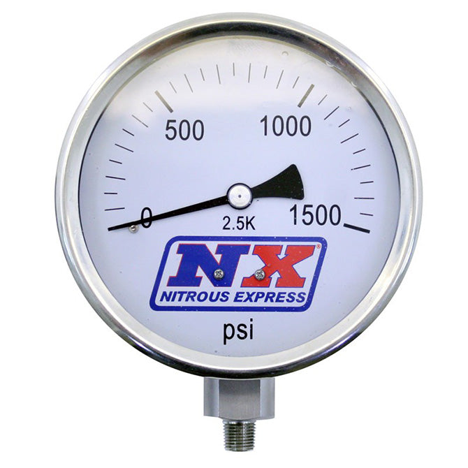 Nitrous Express - Nitrous Pressure Gauge 4 Inch-high Accuracy - 15540