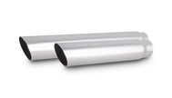 Vibrant Performance - 1554 - 3.5 In. Round SS Tip (Single Wall  Angle Cut) - 2.5 In. Inlet  20 In. Long