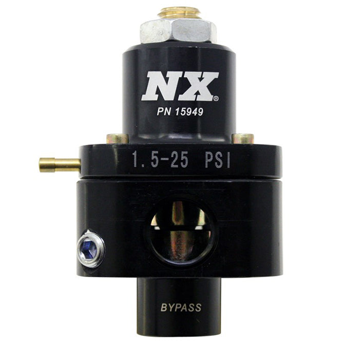Nitrous Express - NX BILLET FUEL PRESSURE REGULATOR BYPASS STYLE 1.5-25PSI - 15949