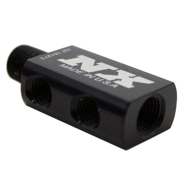 Nitrous Express - COMPACT DISTRIBUTION BLOCK WITH GAUGE PORT - 16197S
